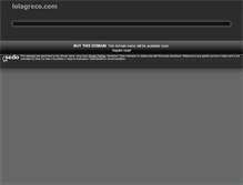 Tablet Screenshot of lolagreco.com